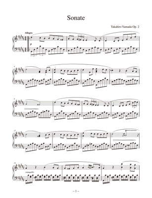 ピアノソナタ嬰ト短調作品2 ピアノソロ譜